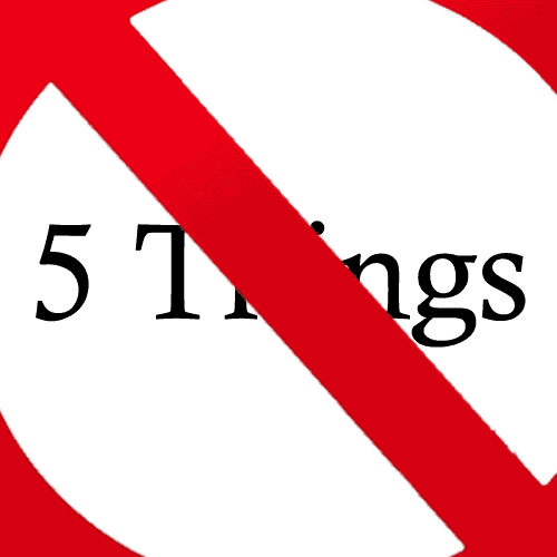 Quit 5 Things - Revolutionary Resolutions
