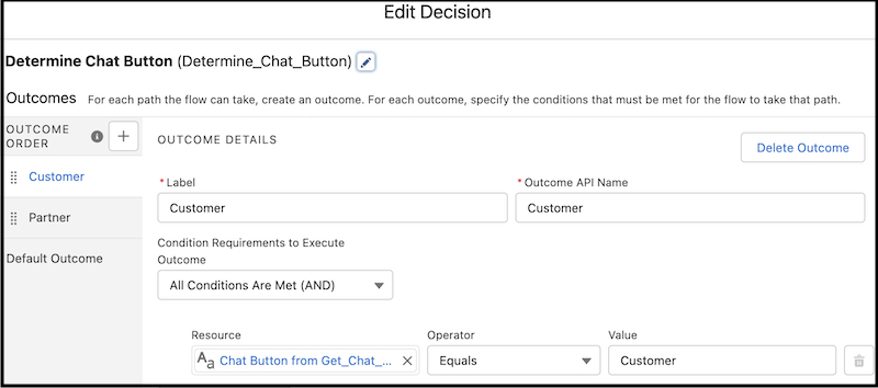 Determine Chat Button Screenshot