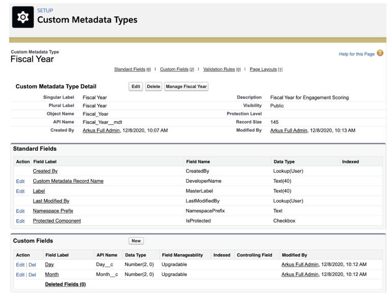 Custom Metadata Screenshot