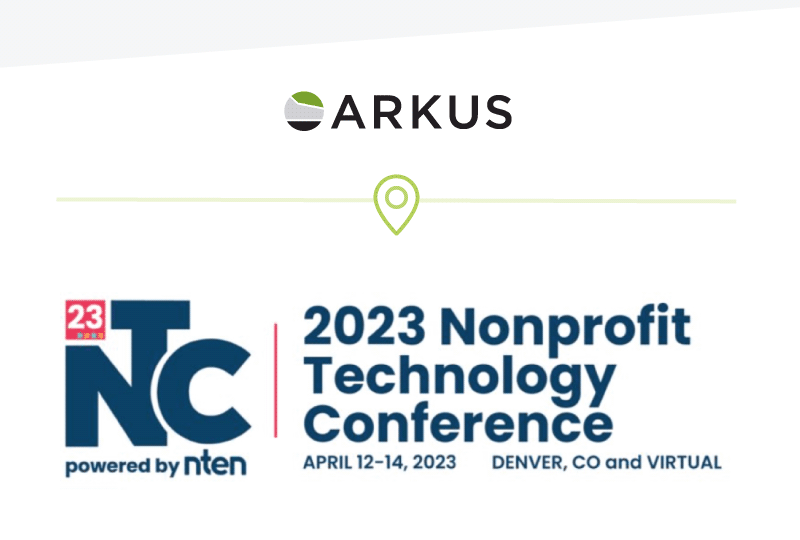 NTEN Conference Graphic 2023 with the Arkus Logo