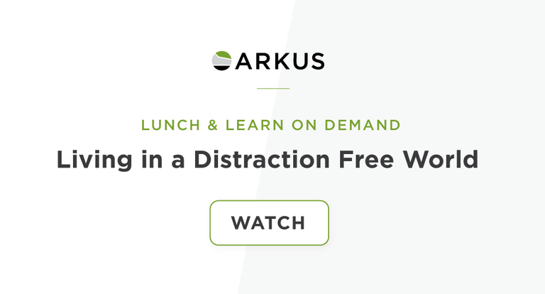 Watch the Lunch & Learn: Living in a Distraction Free World